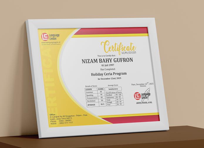 Certificate Illustration