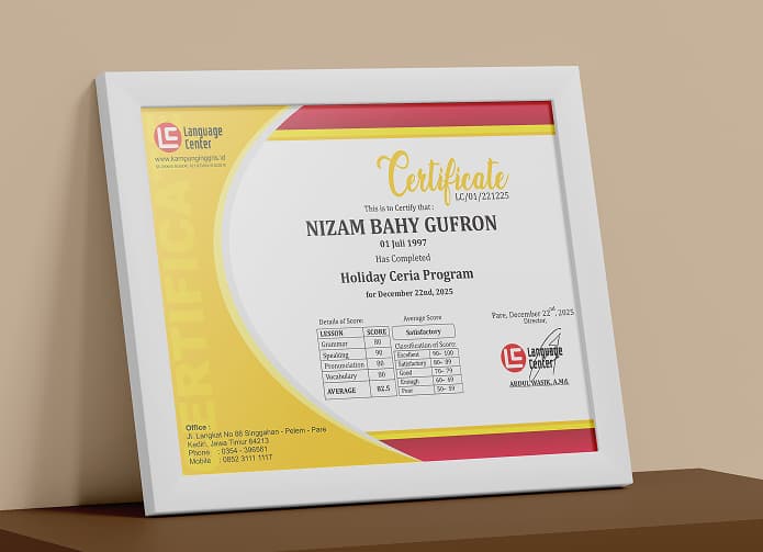 Certificate Illustration