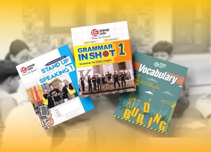 Materi yang Lengkap kalian akan mendapatkan <b className='italic'>Grammar, Pronounciation, Vocabulary, dan Speaking </b> sehingga bisa menyusun kalimat yg benar sekaligus PD ngomong inggris